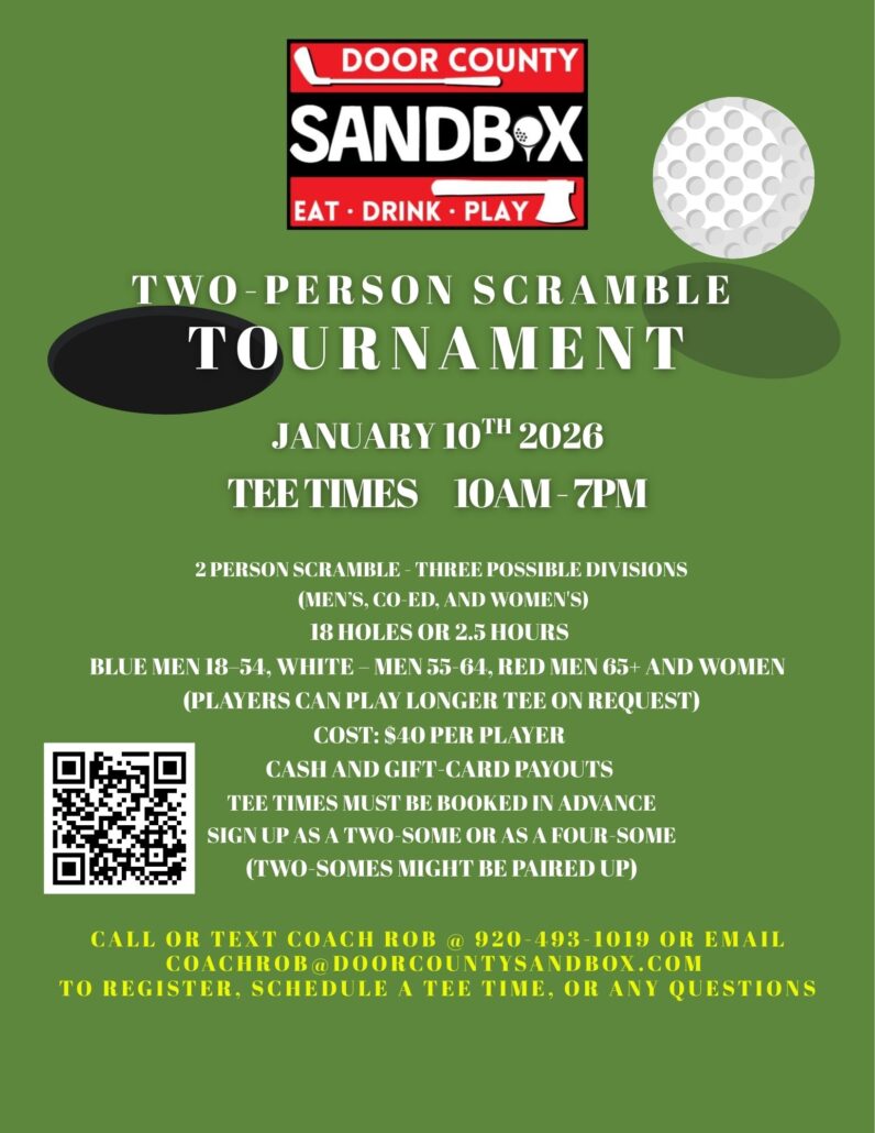 Green White Illustrative Golf Tournament flyer (1)